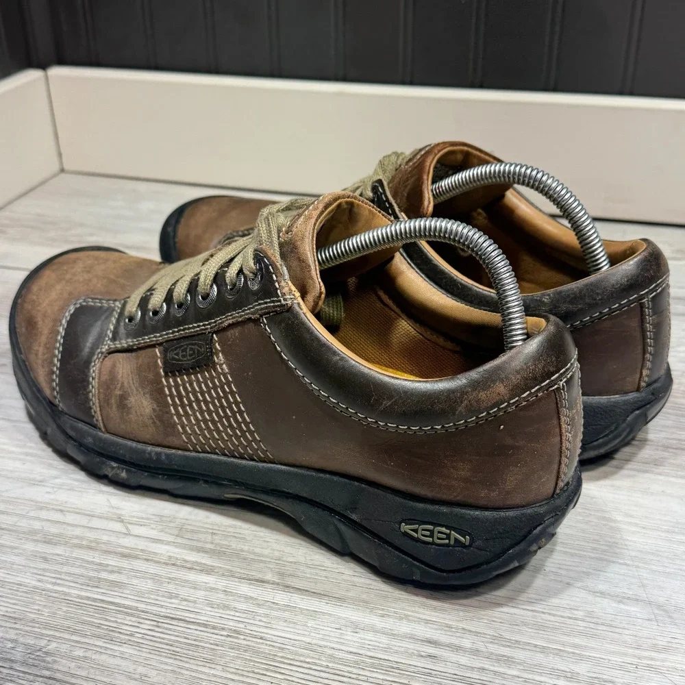 KEEN‎ Austin Mens Brown Leather Oxford Shoes - 10.5